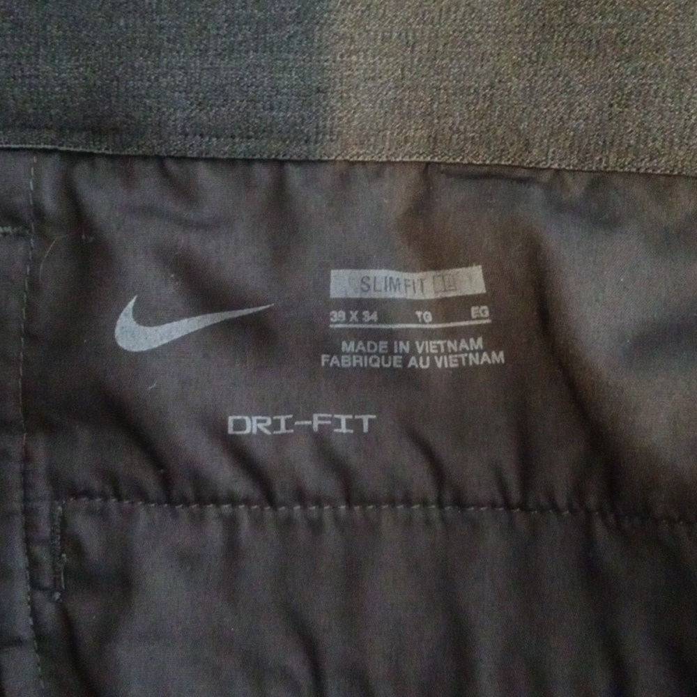 Nike Dri Fit UV Mens 38 Slim Fit Golf Chino Black Gorpcore Outdoor - Picture 4 of 11